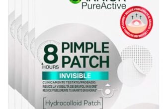 Garnier PureActive Pimple Patch Cerotti Idrocolloidali Invisibili Imperfezioni Ridotte Brufoli Meno Visibili in 8 Ore Assorbe il Sebo in Eccesso Ultra-Sottile in Due Misure – 110 Patch