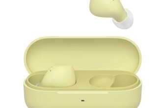 Sony WFC510 | Cuffie True Wireless – Piccole e leggere, Connessione Bluetooth Multipoint, Ambient Sound, Classificazione IPX4, Spotify Tap, Ricarica Rapida, Batteria da 22 ore, iOS e Android- Giallo