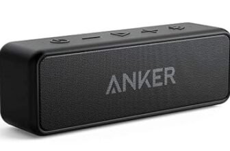Anker soundcore 2 Cassa Bluetooth Portatile con Suono Stereo 12W, Bluetooth 5, BassUp, IPX7, 24h, Associazione Stereo WiFi, per Casa, Esterno, Viaggi