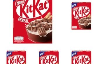 KITKAT Cereali Gusto Cioccolato e Wafer 330 g (Confezione da 5)