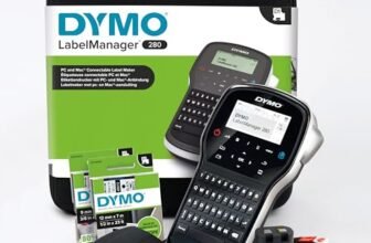 DYMO LabelManager 280 kit etichettatrice portatile ricaricabile – tastiera QWERTY – con custodia e 2 nastri per etichette D1