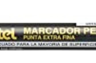 Pentel NF450 marcatore permanente punta extra fine nero 12 pz