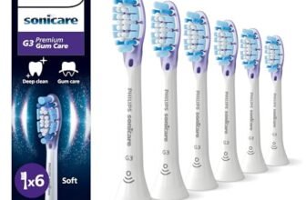 PHILIPS Sonicare G3 Premium Gum Care, testine di ricambio originali, bianco, confezione da 6, HX9056/87, Nuovo, 6 Testine