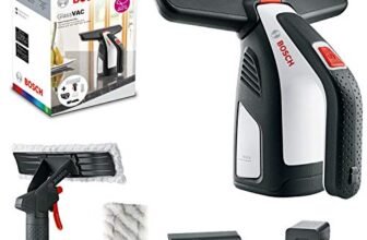 Bosch Aspiragocce a Batteria GlassVAC (per Finestre, Specchi e Doccia, Autonomia: circa 35 finestre, in scatola di cartone)