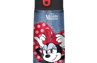 Seven Minnie Borraccia Termica, Blu Denim, Mantenimento Temperatura fino a 24h, Borraccia Asilo, Scuola Elementare e Tempo Libero, Bambina
