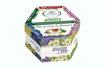 L’Angelica, Cofanetto Tisane Calde, Tisane Funzionali Active, Idea Regalo, Ventre Piatto, Dopo Pasto, Giusta Regola, Calma Colon, Della Sera Rilassante, Sollievo Stomaco, 60 Filtri