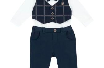 Chicco, Completo Neonato Elegante, con Maglietta e Pantaloni, Abbigliamento Bambino 0-24 Mesi, Idee Regalo Nascita, Designed in Italy