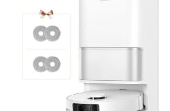 DREAME L10s Ultra Gen 3 Kit Robot Aspirapolvere e Lavapavimenti, Aspirazione da 25.000 Pa, Spazzola Laterale e Moci Estensibili,Stazione di Pulizia Automatica All-in-One,Controllo Vocale e tramite App
