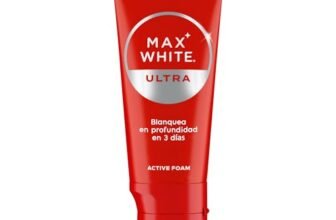 Colgate Dentifricio Sbiancante Max White Ultra Active Foam 50 ml I Denti Più Bianchi in Soli 3 Giorni * I Azione Ossigenata ad Assorbimento Profondo I Clinicamente Testato I Sbiancamento denti