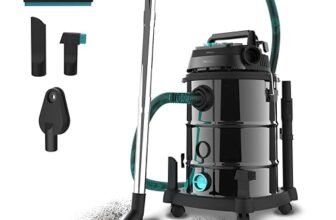 Cecotec Aspiratore per solidi e liquidi 30 L Conga Rockstar Wet & Dry Steel Pro. 1600 W, 23 kPa, Sistema di drenaggio, Aspirapolvere e soffiante, Struttura in metallo, Ruote, Raggio d’azione 5 m