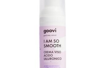 Goovi, I am So Smooth, Crema Viso con Acido Ialuronico Idratante e Levigante, Riduce l’Aspetto delle Rughe, Formula Naturale con Estratto di Melograno per una Pelle più Compatta e Tonica, Vegan, 50 ml