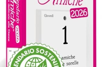 Calendario delle Amiche 2026 Eco Sostenibile. Il Primo e L’Originale. Il Calendario Geniale dedicato alle Donne. Idea Regalo con Scatola. Ricambio 10×14 cm. Pensiero Filosofico. Ogni giorno una frase