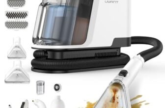 Uwant Lavatappeti Lava e Asciuga a Vapore Y100S 600W 18KPa, 3in1 Fredda/65℃ Calda/100℃ Vapore, Spazzole multiple Lava Divani/Tappeti/Auto/Cucina, 2.4L Serbatoio Auto-pulizia Portatile Lavatessuti