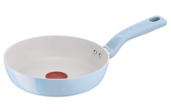 Lagostina Brezza, Padella Antiaderente Ø 20 cm, Rivestimento Mineralia, Indicatore di Calore Thermo-Signal, Manico Rivettato, Compatibile con Induzione