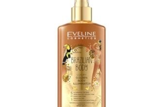 Eveline Cosmetics Luxury Golden Glow Body Highlighter 5-in-1 – Brillantezza Corpo Brasiliana con Olio di Argan e Profumo Esotico, 150ml
