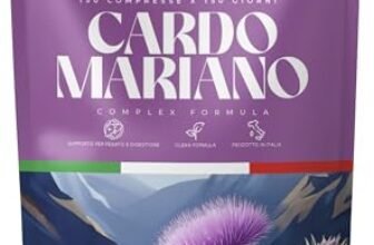 Cardo Mariano, Carciofo e Tarassaco – 150 Compresse | Cardo Mariano | Integratore per Detox Fegato, Cardo Mariano Fegato, Titolato 80% Silimarina, Detox Fegato, Depurazione, Digestione | Vegan