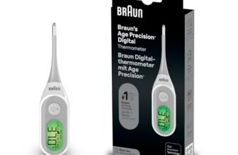 Braun Age Precision Termometro digitale, Termometro stick digitale per utilizzo multisito, Per via orale, rettale o ascellare, Adatto a neonati e bambini, Marchio #1 tra i dottori 1, PRT2000