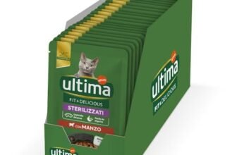 Ultima Cibo Umido per Gatti Fit & Delicious con Manzo: 24 Buste da 85g