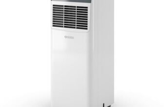 Olimpia Splendid, Dolceclima Slim 10 SWS Wifi, Climatizzatore Portatile 10.000 BTU/h, Slim Design, Classe A, Potenza 2,6 kW, Funzioni Raffrescamento, Deumidificazione, Ventilazione, Wifi Integrato