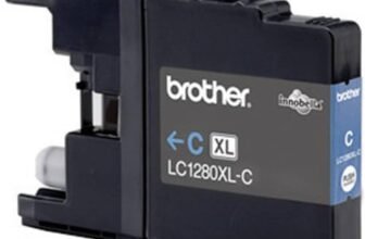 Brother LC1280XLC Cartuccia InkJet Originale, Alta Capacità, fino a 1200 Pagine, per Stampanti MFCJ5910DW/MFCJ6510DW/MFCJ6910DW, Ciano