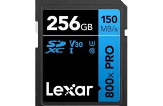 Lexar High-Performance 800x PRO 256GB Scheda SD, UHS-I 150 MB/s Lettura, Scheda di Memoria SD V30/U3/C10 per Fotocamere DSLR di Fascia Media, Fotocamere Compatte e Videocamere HD(LSD0800P256G-BNNAA)