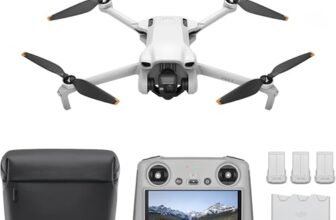 DJI Mini 3 Fly More Combo (DJI RC)–Mini drone con fotocamera leggero, stabilizzatore a 3 assi, video 4K HDR, 3 batterie per 114 minuti di autonomia, riprese verticali, trasmissione video fino a 10 km