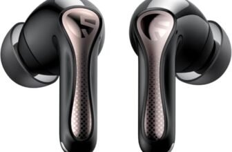 SoundPEATS Air5 Pro Cuffie Bluetooth, 55 dB ANC Ibrido, Hi-Res Audio, aptX Lossless, LDAC, LC3, 6 Mic, Batteria 37H, Chiamate cVc 8.0 AI, Multipoint, BT5.4, IPX5, App