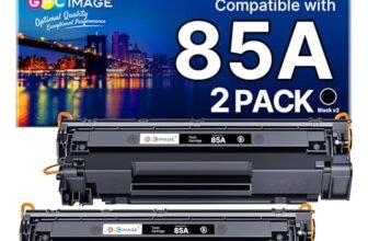 GPC Image 85A Cartucce di Toner Compatibili per HP 85A CE285A per Laserjet Pro P1102 P1102W M1132 P1100 P1109W M1130 M1132MFP M1212 M1217NFW (Nero, 2-Pack)