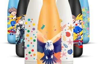 HoneyHolly Borraccia Termica, 500 ml Senza BPA, Bottiglia Termica, Isolamento a Doppia Parete, Borraccia, A Prova di Perdite, Acciaio Inossidabile 18/8, Borraccia Acciaio Inox per Sport, Scuola, Yoga