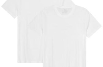 DANISH ENDURANCE T-Shirt Uomo Cotone, Magliette Maniche Corte Senza Etichetta, Scollo a V, da 1 a 4 Pezzi, Scollo Rotondo – Bianco 2 Paia, 2XL