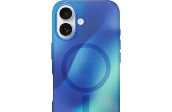 OtterBox Cover per iPhone 16 Slim & Sturdy con MagSafe, Resistente a Shock e Cadute; Cover Ultrasottile, Protettiva, Leggera, Testata a Norme Mil-Std 810G, Northern Lights