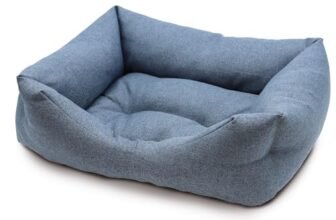 Croci Hydro – Cuccia per Cane Impermeabile Idrorepellente, Cuccia in tessuto Lavabile facile da pulire, Rettangolare, Blu, 115×80 cm