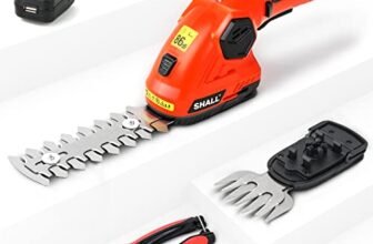 SHALL Tosaerba e tagliasiepi a batteria – Tagliasiepi elettrico da 7,2 V Tagliasiepi portatile 2 in 1