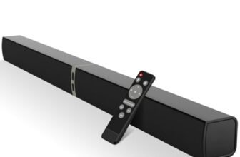 HoYLluDLL Bluetooth Soundbar per TV, 32 Inch Staccabile 2 in 1 Sound Bar per Televisore con Audio Potente, Altoparlanti per TV per Home Theater Audio, 2.0 canali con OPT/ARC/AUX