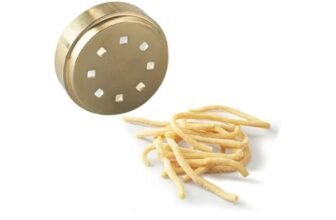 Kenwood Spaghetti Quadri A910/5 Accessorio Trafila in Bronzo per Creare la Pasta Fresca, Made in Italy, Accessorio per Impastatrice Planetaria Compatibile con il Torchio Kenwood, Dotato di Cofanetto
