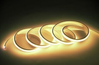 pcning Luci LED COB Striscia 3 Metri Adesiva 3000K Bianco Freddo Alta Luminosita IP67 Impermeabile senza Trasformatore (Bianco Caldo, 3M)