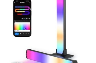 LuminexDesigns Smart Barre Luce LED RGB per TV e Gaming, 25cm Luci Intelligenti, Sincronizzazione con lo Schermo, App Control, Decorazione per Stanza Gamer e Idea Regalo