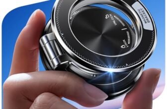 Glangeh Ultra Sottile in Metallo Porta Cellulare Auto Magnetico, [43KG Potente Sottovuoto+Gel Nano Ventosa] Supporto Telefono Auto 360° Rotazione, Porta Accessori per Camper per Tutti Smartphone