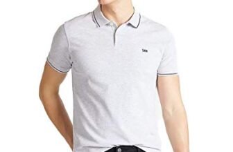 Lee Pique Polo, T-Shirt Uomo, Grigio (Sharp Grey Mele 03), S