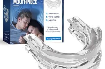 Bite Bruxismo Notturno, Anti Russamento Uomo, Morbido, Confortevole e Facile da Pulire per un Sonno Migliore, Automodellante per Bruxismo e Russamento