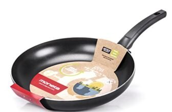 Moneta Gea Padella, 32 Cm, Alluminio 100% riciclato, per Ogni Piano Cottura Incluso l’Induzione. Made in Italy.