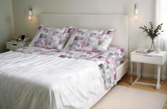 Set Lenzuola Letto Matrimoniale River, lavorato in Italia – Completo Letto, Lenzuolo Sotto con Angoli, Telo Sopra 240x300cm e 2 Federe con Patella Interna (Matrimoniale, ili)