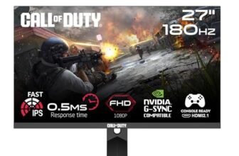 Twisted Minds GAMEON CALL OF DUTY Monitor Gaming 27″ FHD 1920x1080p IPS 180Hz 0.5ms VRR PS5 Nero