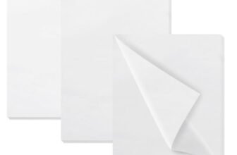 120 Fogli di Carta Velina Bianco, 50 x 70cm Carta Velina per Imballaggio,per Sacchetti Regalo,per Confezioni Regalo di Natale, Artigianato, Fai da te, Compleanni, Matrimoni (Bianco)