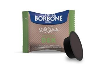 CAFFÈ BORBONE Don Carlo, Miscela Decaffeinata – 50 Capsule – Compatibili con le Macchine ad uso domestico Lavazza A Modo Mio