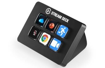 Elgato Stream Deck Mini Individuale Controllo Creazione di Contenuti in Diretta con 6 Tasti LCD Personalizzabili, per Windows 10 e MacOS 10.13 o Successivi, Nero