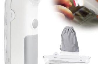 Lima Unghie Neonato, Lima Elettrica per Unghie Neonato Illuminabile, Tagliaunghie Neonato con 5 Testina di Ricambio, Sicuro e Facile da Usare, Design Universale, Integrato, Basso Rumore, Grigio