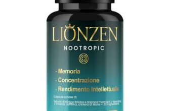Nootropico concentrato Memoria e Concentrazione | +23 ingredienti naturali: Bacopa, Ginkgo Biloba, Caffeina, Hericium Erinaceus, Vitamine, Magnesio, L-Tirosina, Ashwagandha, Ginseng