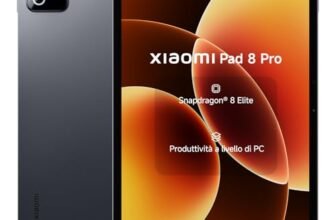 XIAOMI Pad 8 Pro, Tablet 11,2”, 8+256 GB, Snapdragon® 8 Elite, Batteria 9200 mAh, Display cristallino 144 Hz, HyperAI, Grigio, Garanzia 2 anni del produttore+1 anno extra, Caricatore non incluso