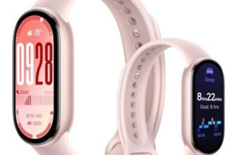 Xiaomi Smart Band 10 (Fitness Tracker), 1.72″ AMOLED display, multimateriale, autonomia 21 gg, ricarica rapida, 150+ sport, monitoraggio benessere e sonno, HyperOS 2.0, resistente 5ATM, Compass, Rosa